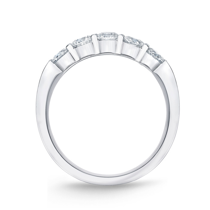 Petite Prong 5 Stone Band .75ctw approx.