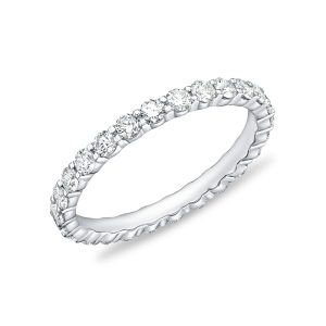 Petite Prong Diamond Eternity Band .93-1.09ctw approx.