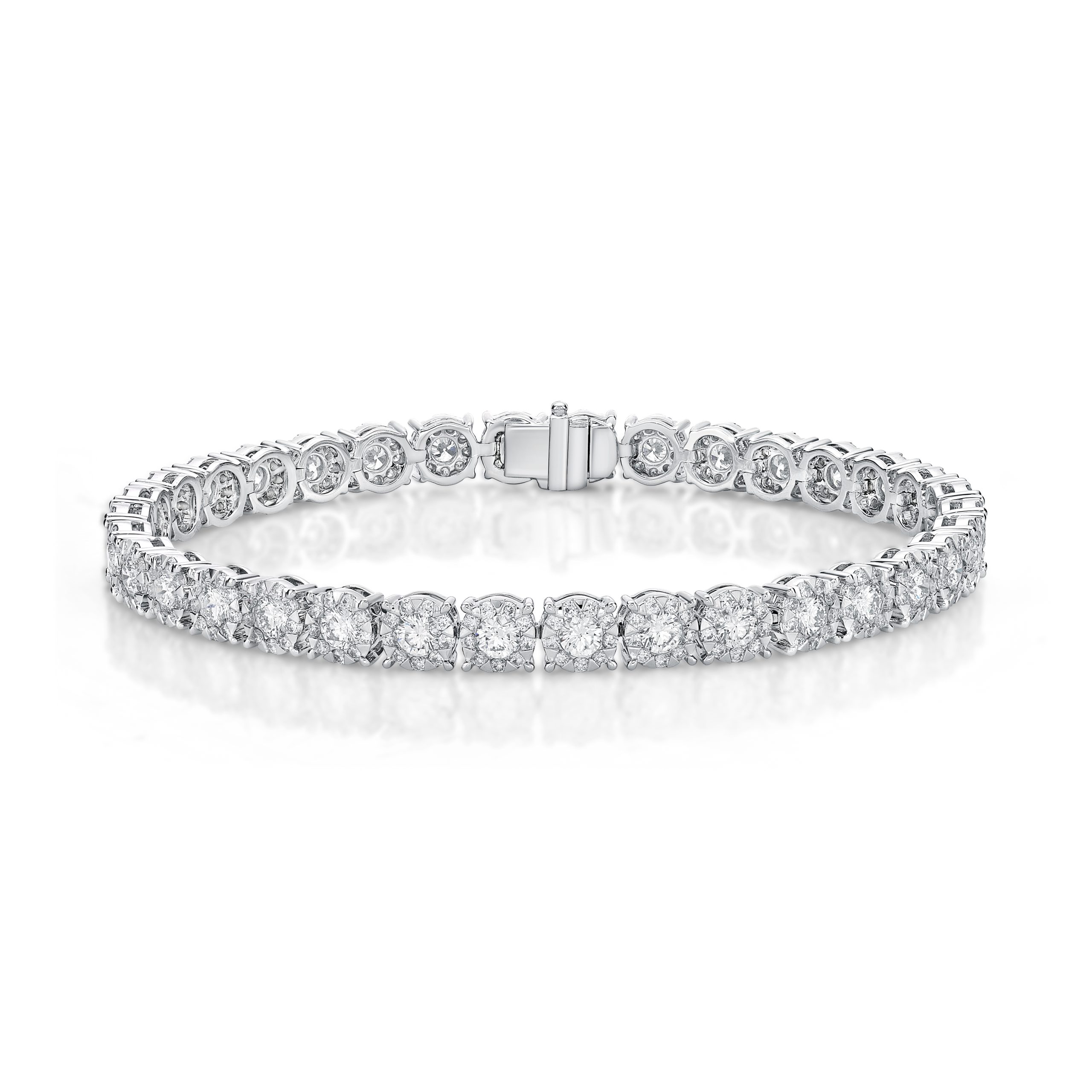 Diamond Bouquet Line Bracelet 4.15ctw approx.
