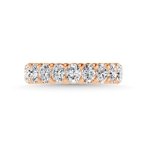 14K Rose Gold 2 1/2 CT Tw. Oval Shape Diamond Full Eternity Band