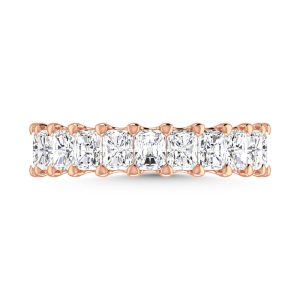 14K Rose Gold 2 5/8 CT Tw. Radiant Shape Diamond Full Eternity Band