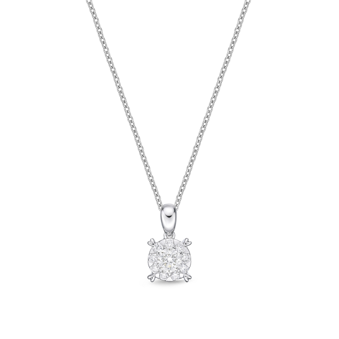 Diamond Bouquet Necklace 1.5ct LOOK