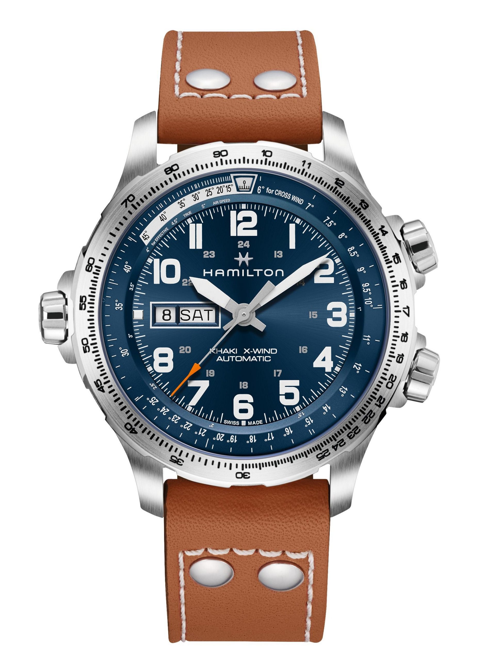 Hamilton KHAKI XWIND DD BL BN LTH ST