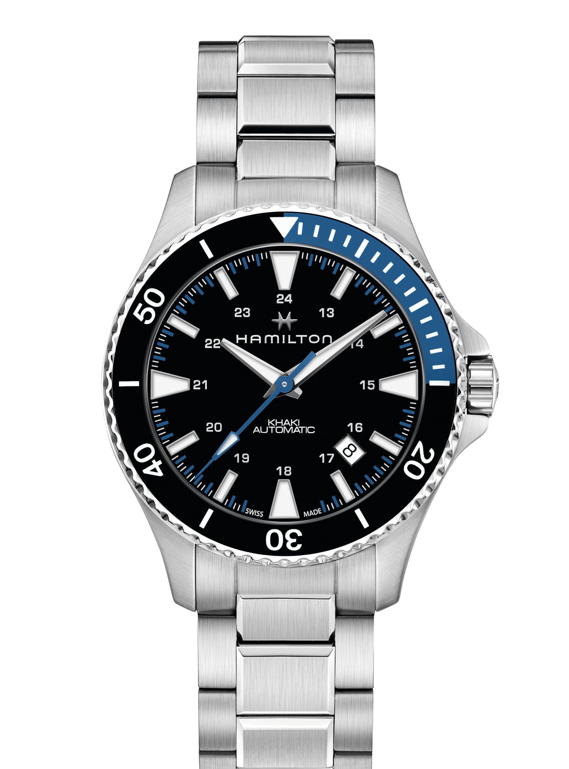 Hamilton KHAKI NAVY SCUBA AUT BK BL SS BR