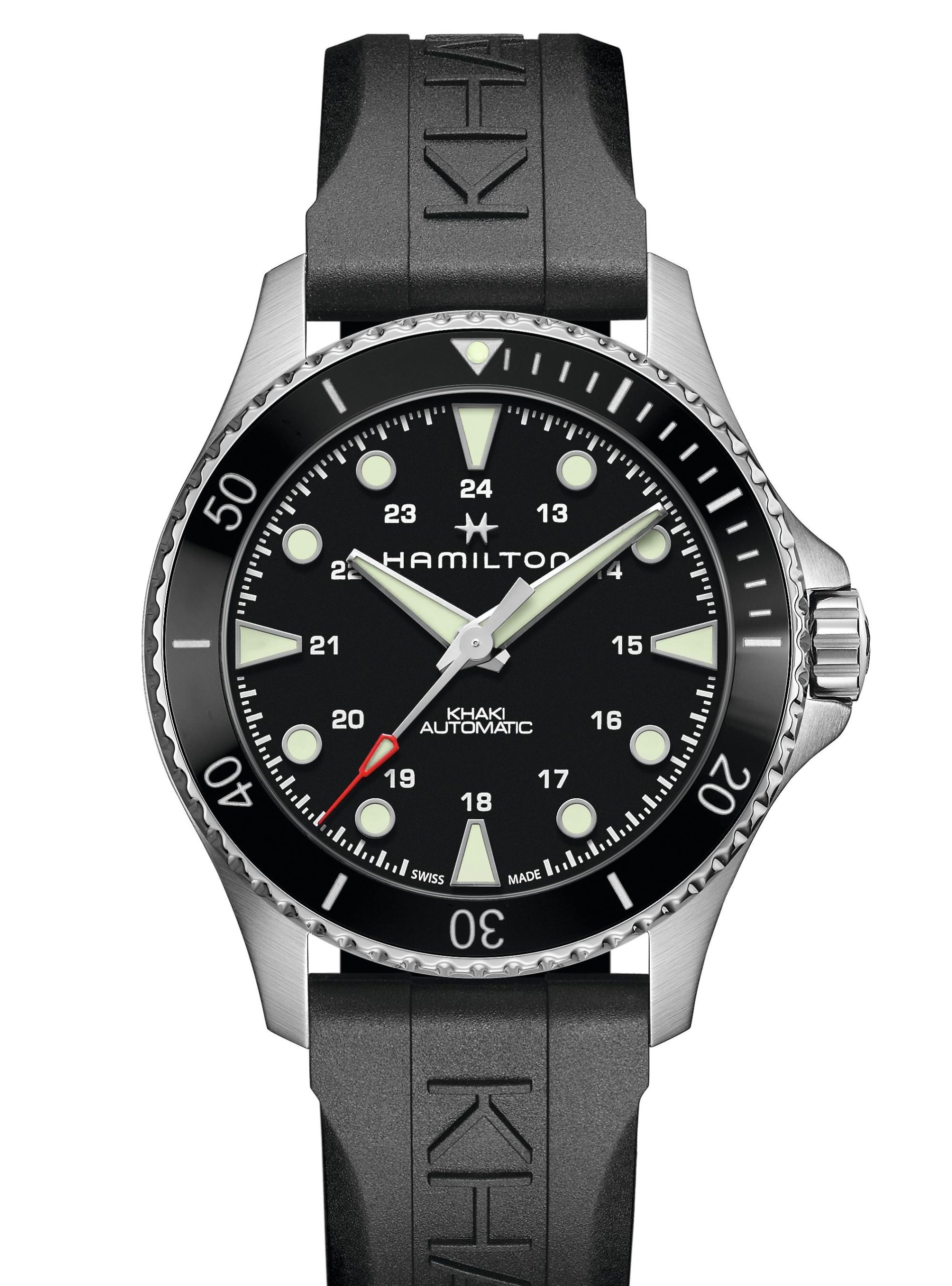 Hamilton KHAKI SCUBA 43MM BK CERAMIC BK RUBBER ST