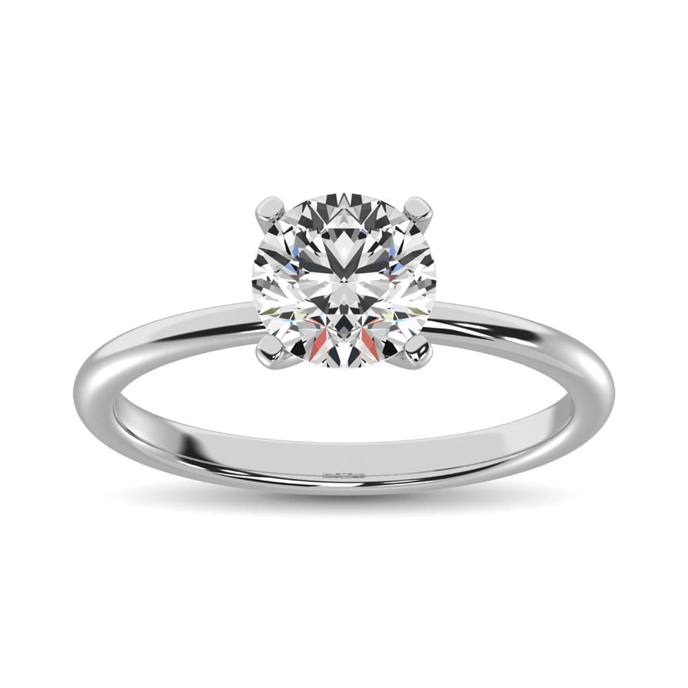 14K White Gold Labgrown Diamond 1 Ct.Tw. Starlab Certified VS F+ Solitaire Pendant (Available in 0.50ct to 2ct)