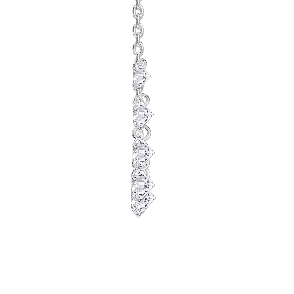 14K White Gold Lab Grown Diamond 1 3/4 Ct.Tw. Fashion Necklace