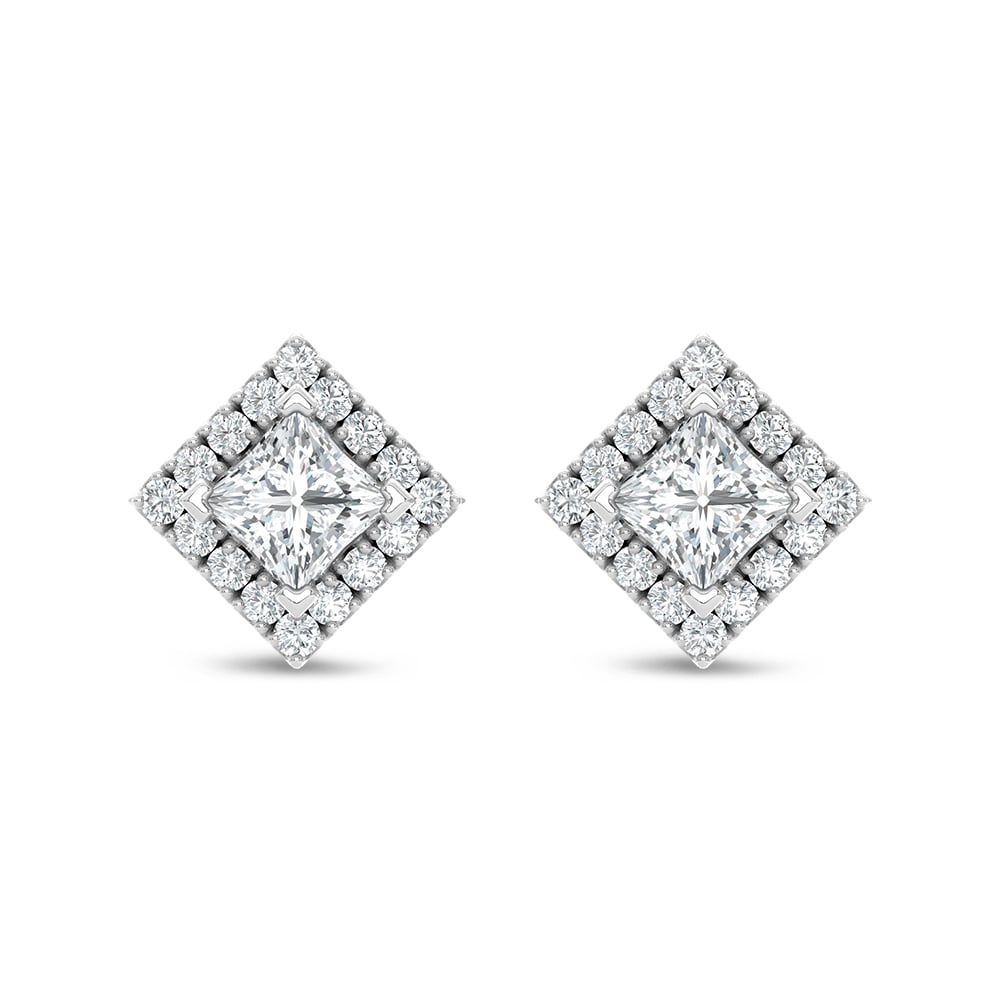 14K White Gold Lab Grown Diamond 5/8 Ct.Tw. Fashion Earring