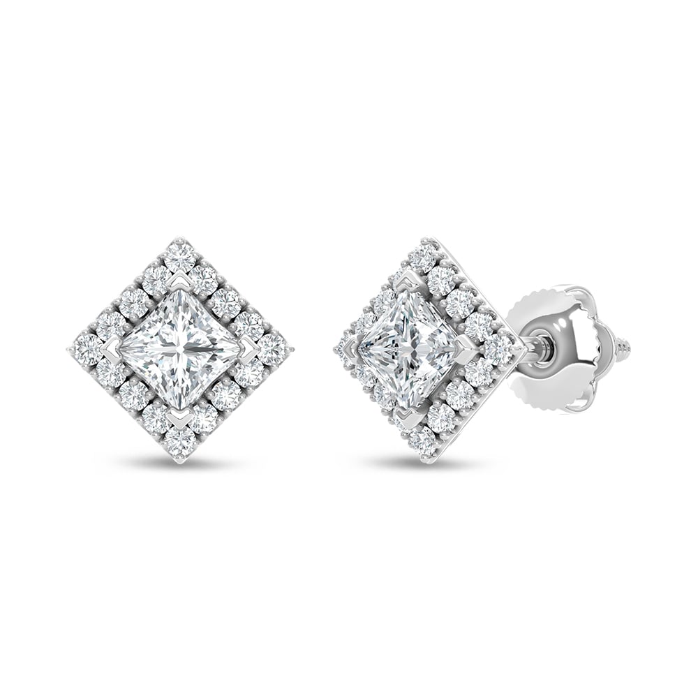 14K White Gold Lab Grown Diamond 5/8 Ct.Tw. Fashion Earring
