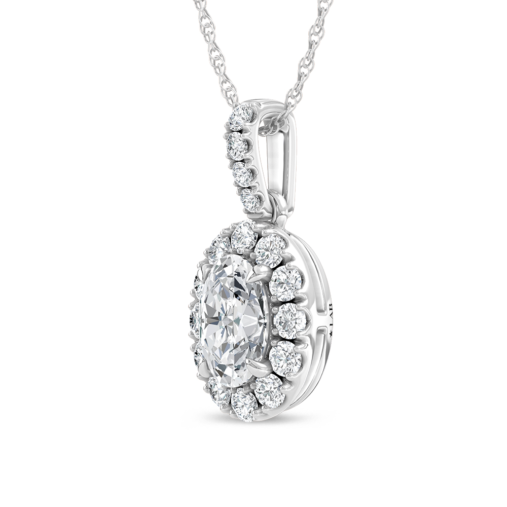14K White Gold Lab Grown Diamond 5/8 Ct.Tw. Fashion Pendant