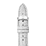 18mm Silver Wash Alligator Strap