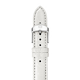 18mm White Alligator Strap