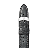 18mm Shadow Grey Ostrich Strap