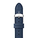 18mm Navy Embossed Silicone Strap