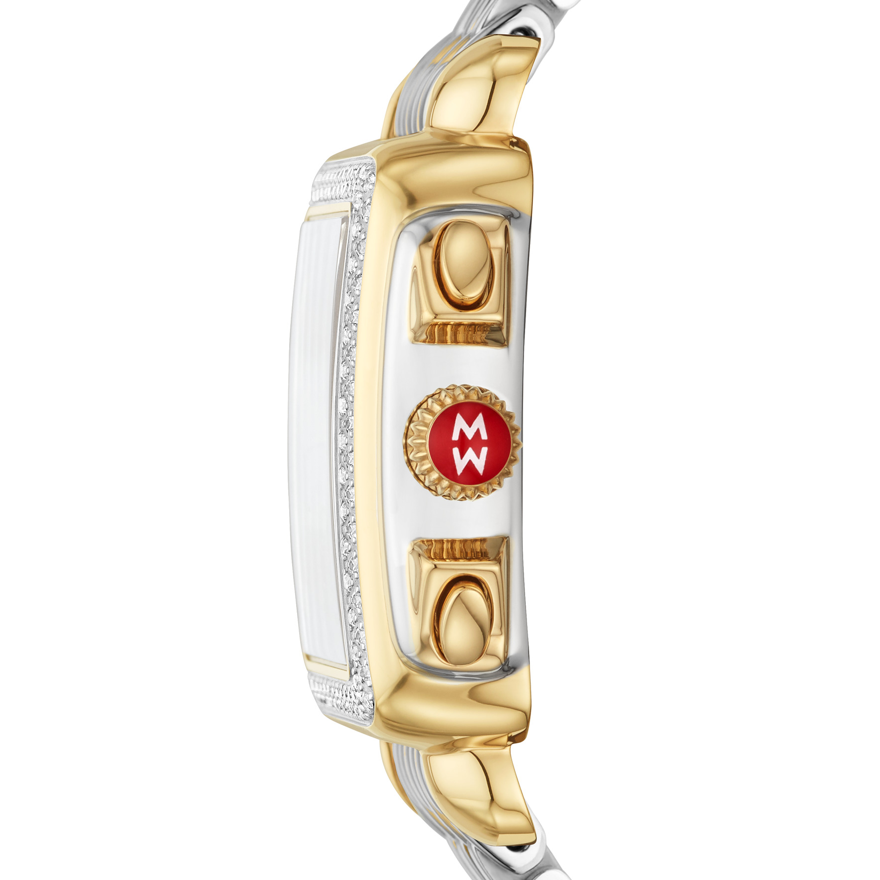 Deco Two-Tone 18k Gold Diamond Watch