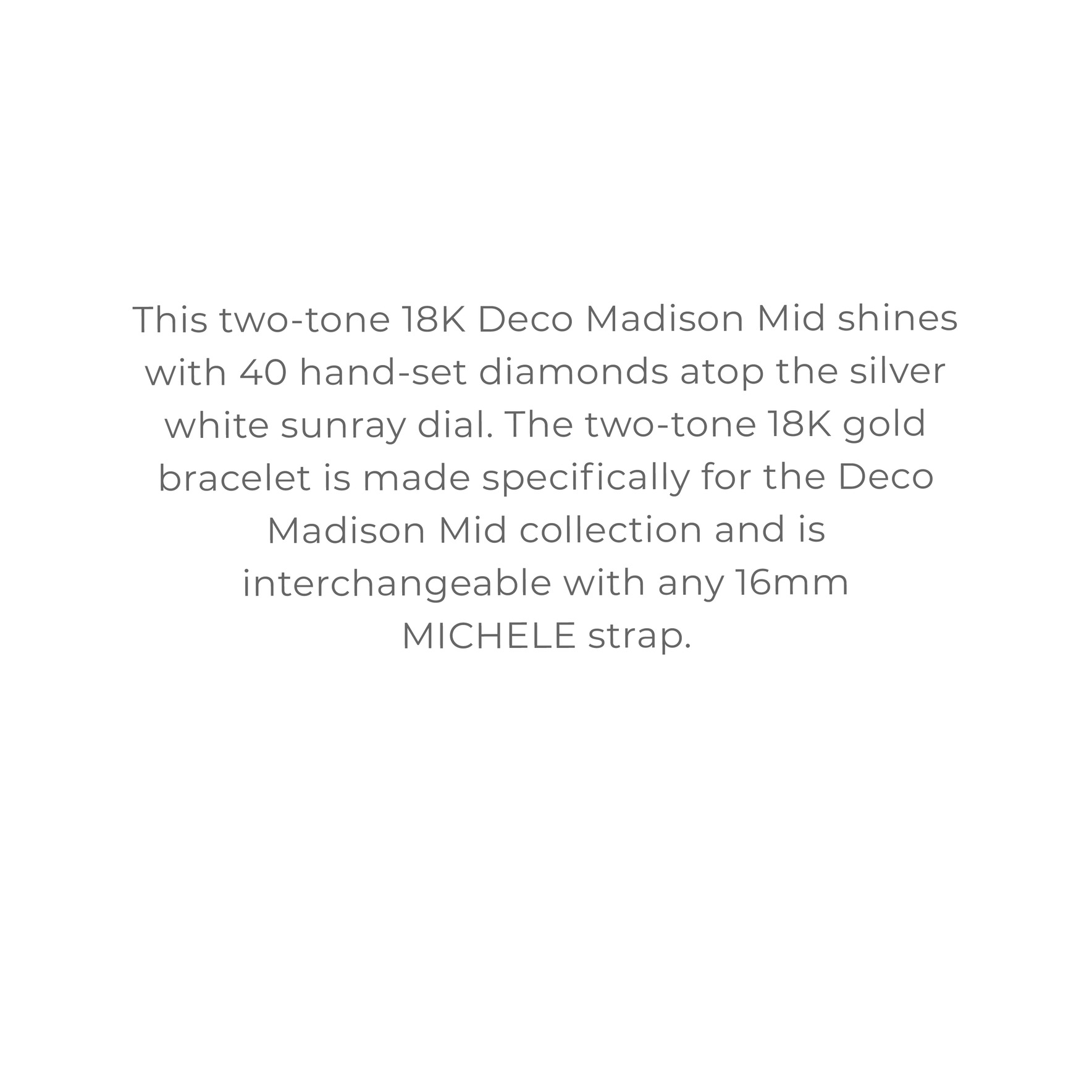 Deco Madison Mid Two-Tone 18K Gold Diamond Dial Watch