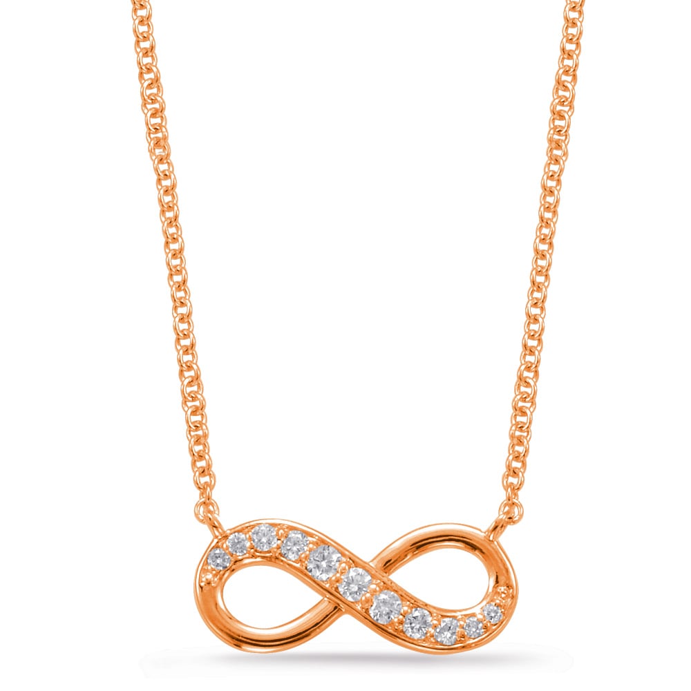 Rose Gold Infinity Sign Necklace