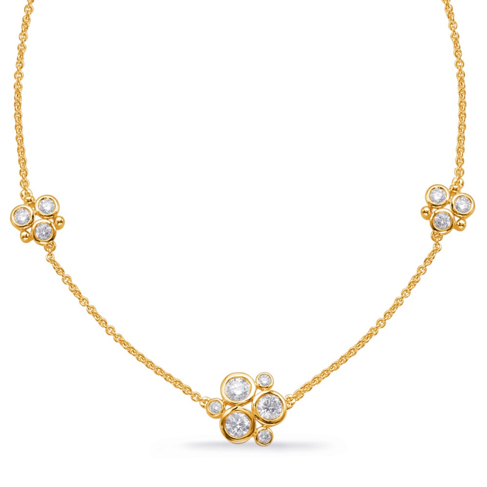 Yellow Gold Diamond Necklace