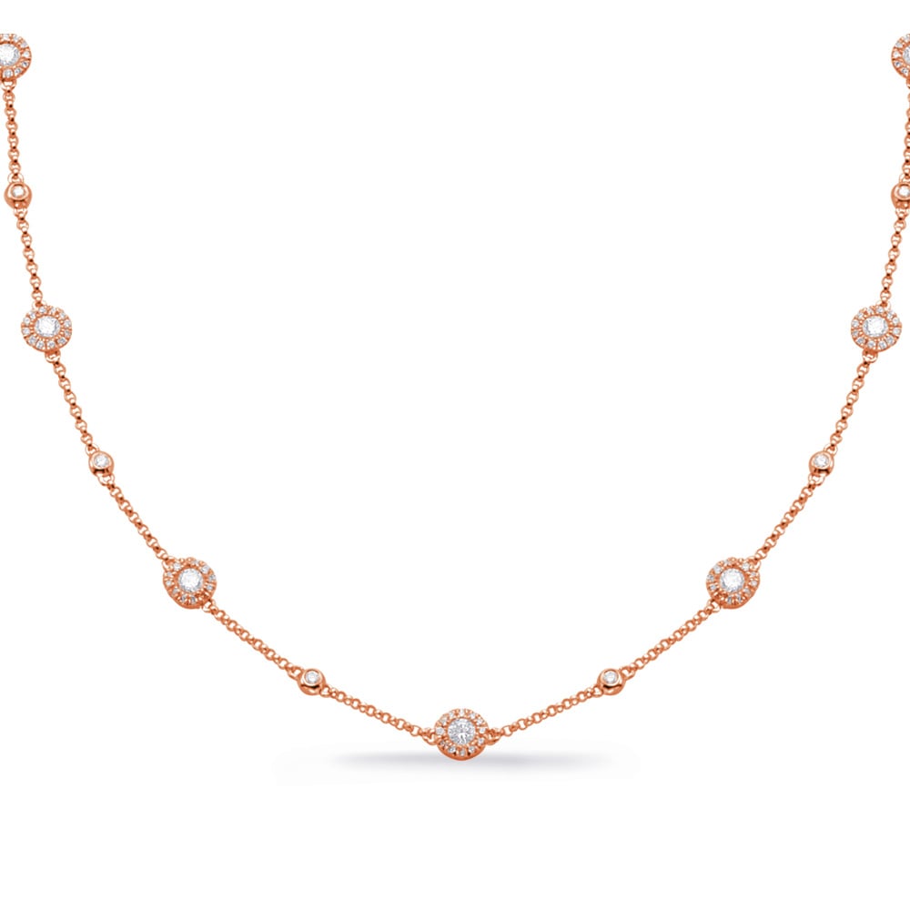 Rose Gold Diamond Necklace