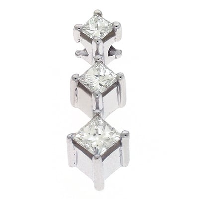 Three Stone Diamond Pendant