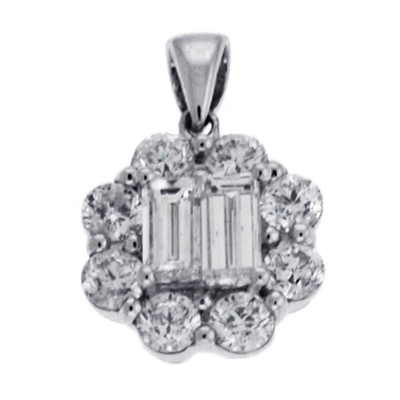 White Gold Diamond Pendant