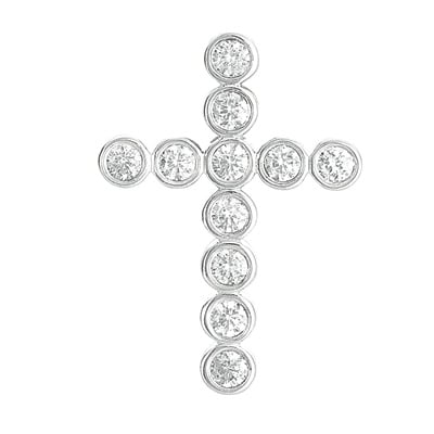Diamond Cross Pendant 28mm