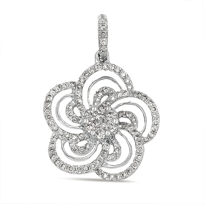 White Gold Diamond Pendant