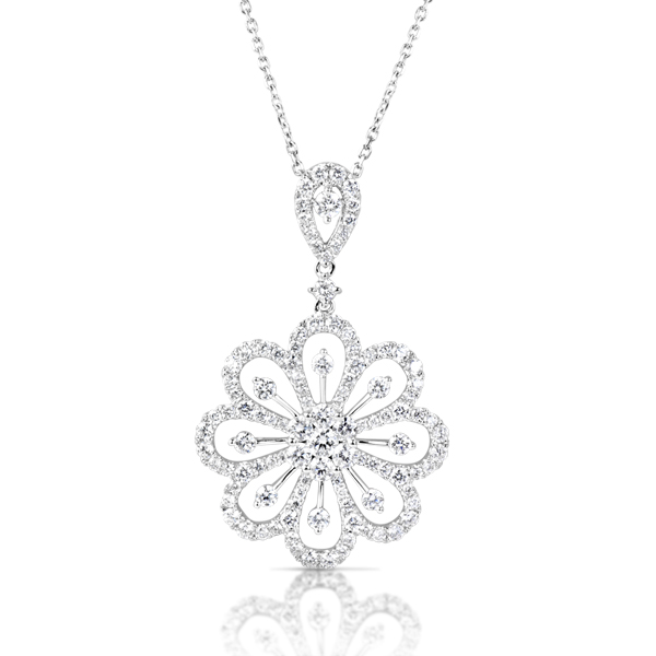 White Gold Diamond Pendant