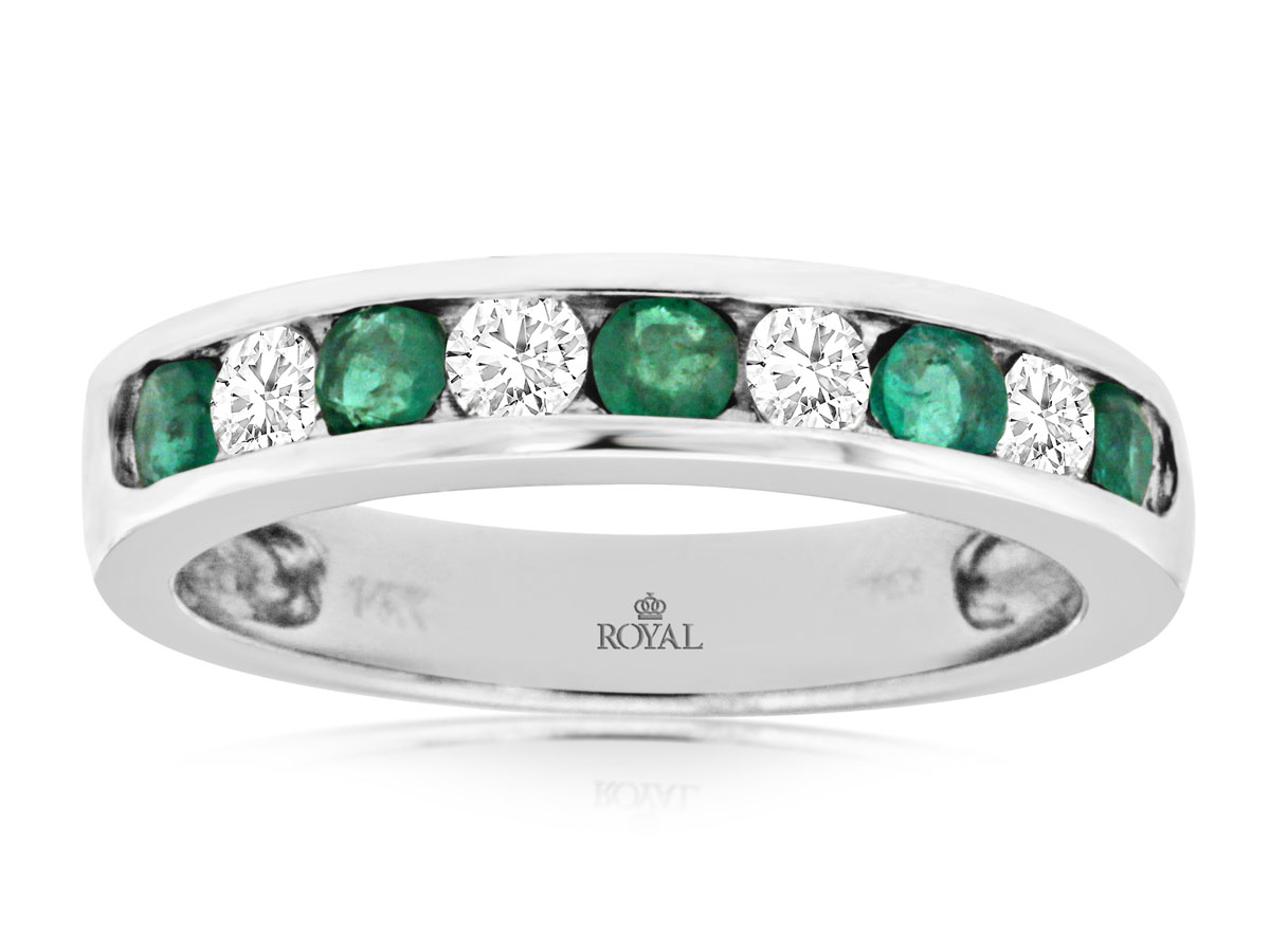 EMERALD & DIAMOND BAND