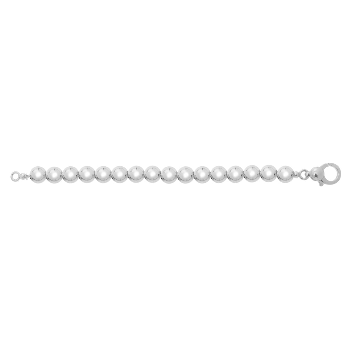 Silver Bold Bead Bracelet