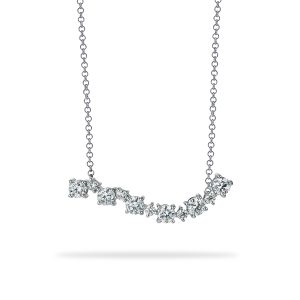 Atelier Swarovski Signature Wave Necklace, 18K White Gold