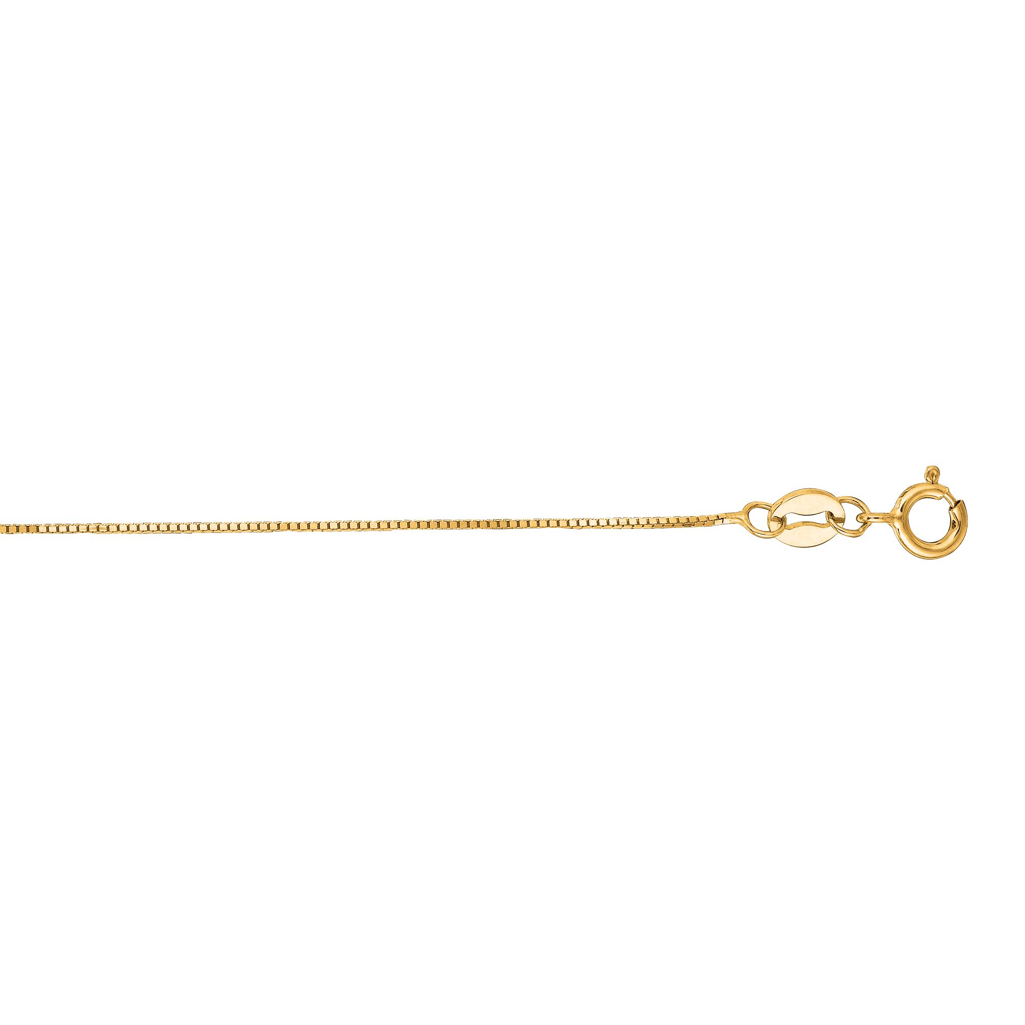 14K Gold .60mm Classic Box Chain