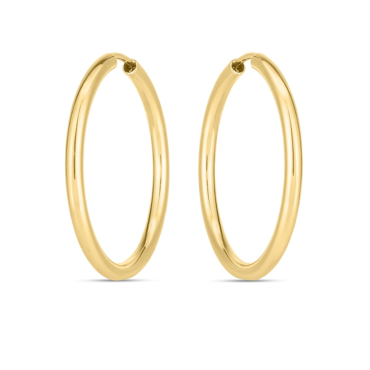 14K Round Hoop Earring