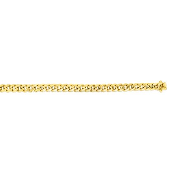 10K Gold 22" 6.1mm Semi-Solid Classic Miami Cuban