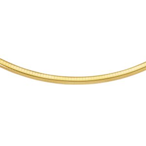 14K Gold 7" 6mm Classic Omega