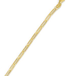 10K Gold 2.5mm Paperclip Chain