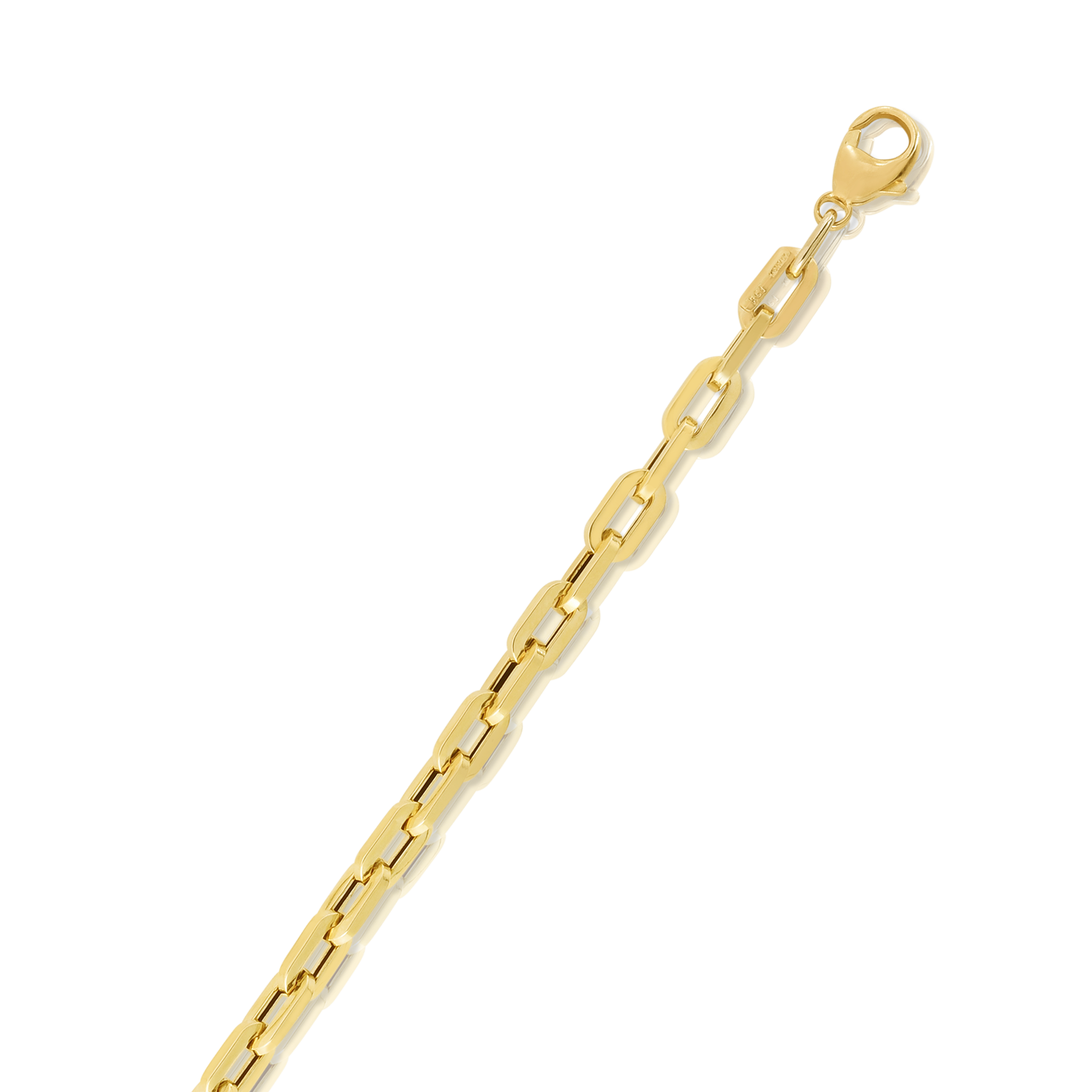 14K Corto Link Paperclip Chain Bracelet