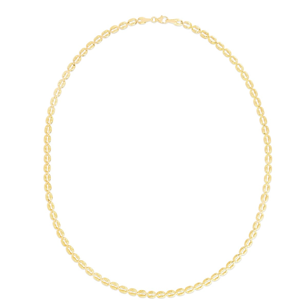 14K Gold Oval Link Bracelet