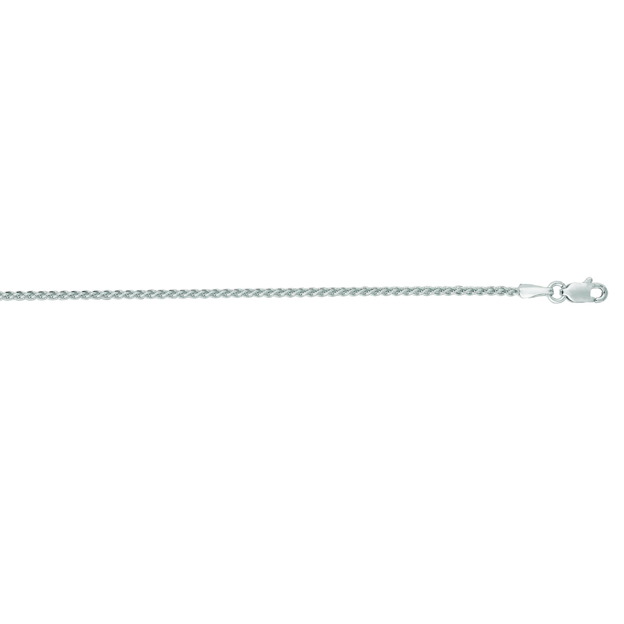 14K Gold 1.5mm Round Wheat Chain