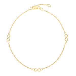 10K Infinity Anklet
