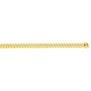 10K Gold 18" 18' 5mm Semi-Solid Miami Cuban Chain