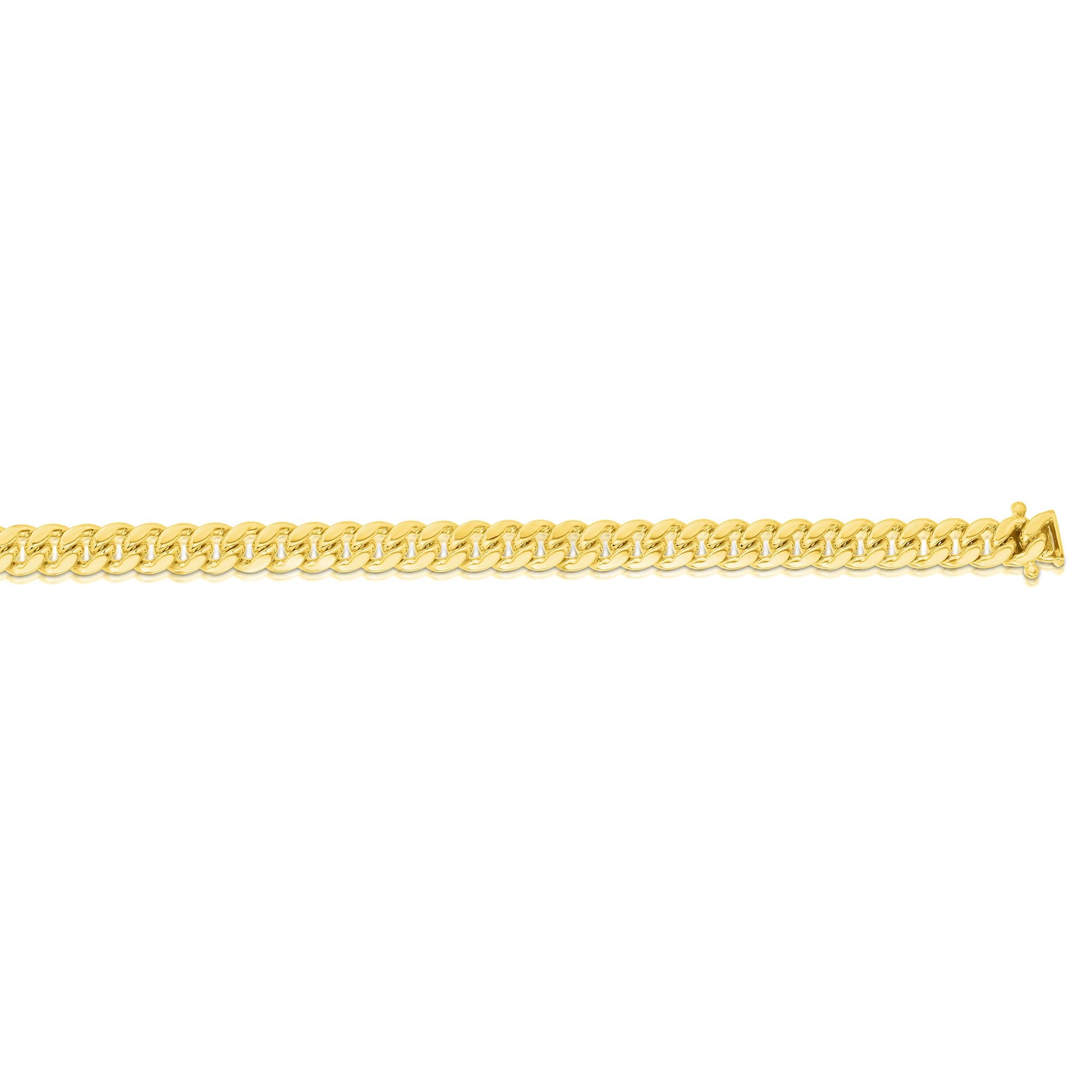 10K Gold 22" 5mm Semi-Solid Miami Cuban Chain